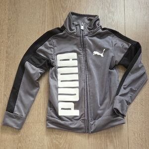 Puma Kids Charcoal and Black Track Jacket